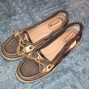 Sperry Women's Gray & Purple & Tan Loafers Size 7 M